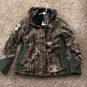 Woman's camo coat
